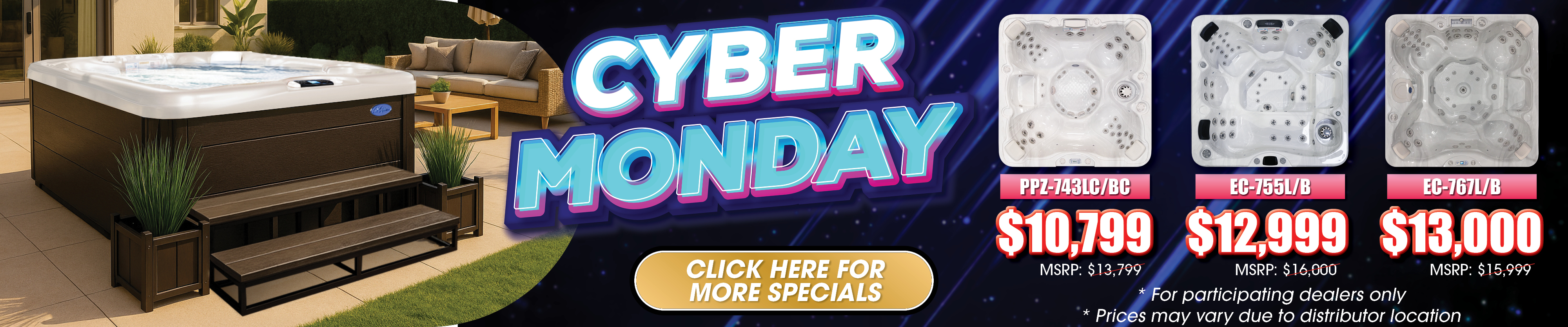 Calspas hot tub being used in a family setting - Greeley