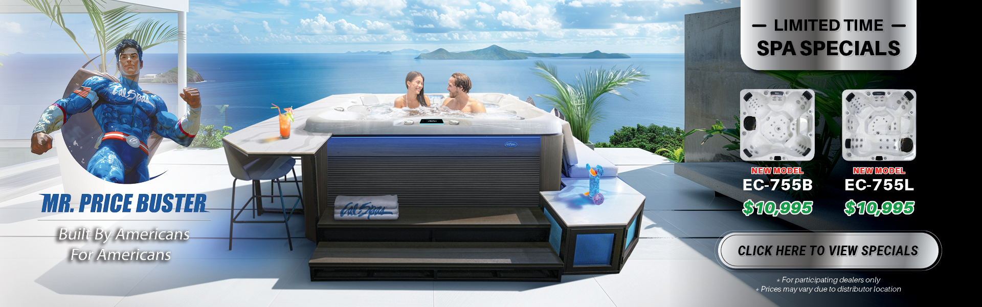 Calspas hot tub being used in a family setting - Greeley